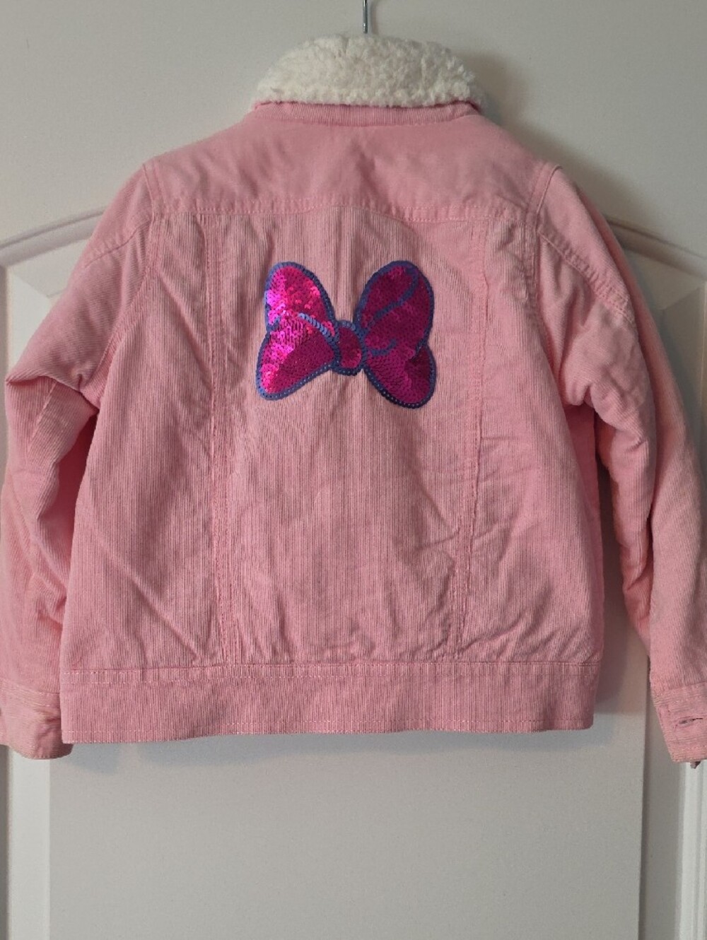 Disney Pink Minnie Mouse Sherpa-Lined Kids Jacket. Size 4 - Picture 6 of 7